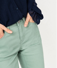 pantalon coupe slim taille normale femme vertJ730101_2