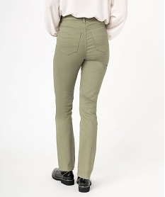 pantalon coupe regular taille normale femme vert pantalonsJ730301_3