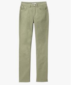 pantalon coupe regular taille normale femme vert pantalonsJ730301_4