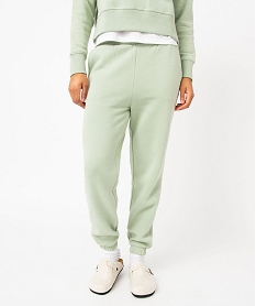 GEMO Pantalon de jogging en molleton femme Vert