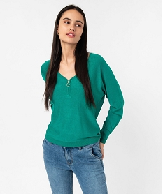 NU-PIED MULTICOLORE PULL VERT