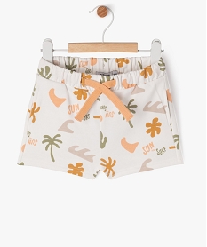 GEMO Short en maille à motifs estivaux bébé garçon kaki chine