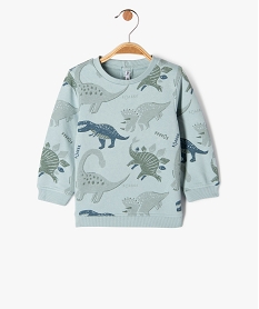 sweat molletonne avec motif dinosaure bebe garcon vertJ801101_1