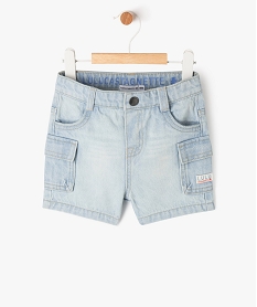 GEMO Short en jean avec poches à rabat bébé garçon - LuluCastagnette bleu standard