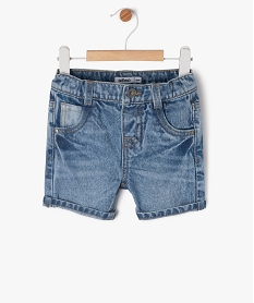 GEMO Short en jean délavé bébé garçon bleu standard