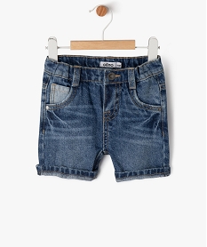 GEMO Short en jean délavé bébé garçon Bleu