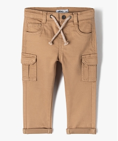 GEMO Pantalon avec poches à rabat bébé garçon marron vif