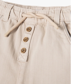 pantalon en denim colore bebe garcon beige pantalonsJ803701_2