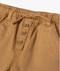 pantalon en denim colore bebe garcon orange pantalonsJ803801_2