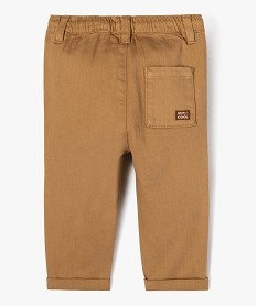 pantalon en denim colore bebe garcon orange pantalonsJ803801_3