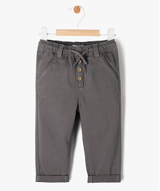 pantalon en denim colore bebe garcon gris pantalonsJ803901_1
