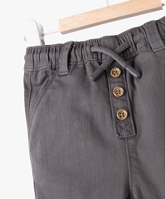 pantalon en denim colore bebe garcon gris pantalonsJ803901_2