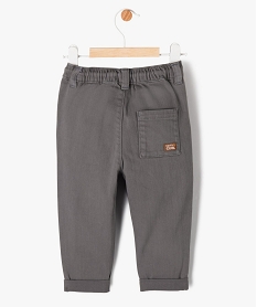 pantalon en denim colore bebe garcon gris pantalonsJ803901_3