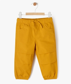 pantalon parachute en toile bebe garcon jaune pantalonsJ804201_1