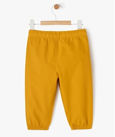 pantalon parachute en toile bebe garcon jaune pantalonsJ804201_3