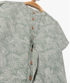 chemise a manches courtes a col rond bebe garcon vert chemisesJ807501_2