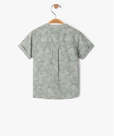 chemise a manches courtes a col rond bebe garcon vert chemisesJ807501_3