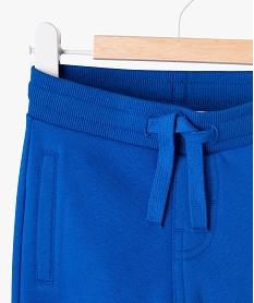pantalon de jogging avec ceinture bord-cote bebe garcon bleu joggingsJ811201_2