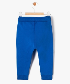 pantalon de jogging avec ceinture bord-cote bebe garcon bleu joggingsJ811201_3
