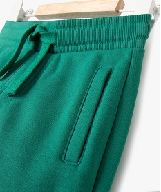 pantalon de jogging avec ceinture bord-cote bebe garcon vert joggingsJ811301_3