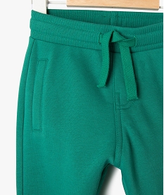 pantalon de jogging avec ceinture bord-cote bebe garcon vertJ811301_4