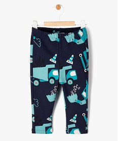 GEMO Legging en maille imprimée et texturée bébé garçon Imprimé