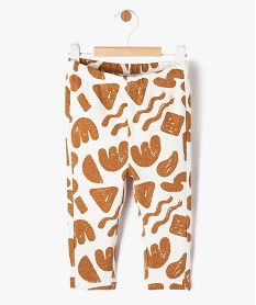 GEMO Legging en maille imprimée et texturée bébé garçon Orange