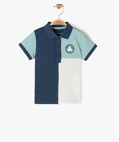 GEMO Polo à manches courtes tricolore bébé garçon - LuluCastagnette Bleu