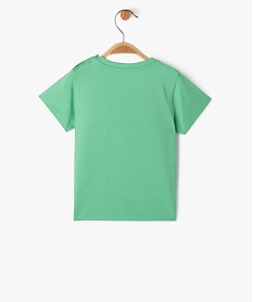 tee-shirt manches courtes en coton imprime bebe garcon vertJ818901_3