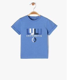 GEMO Tee-shirt à manches courtes avec inscription bébé garçon - LuluCastagnette bleu standard