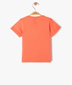 tee-shirt a manches courtes avec motif jungle bebe garcon orange tee-shirts manches courtesJ819701_3