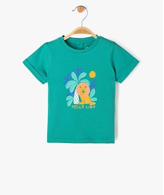 tee-shirt a manches courtes avec motif jungle bebe garcon vertJ819801_1