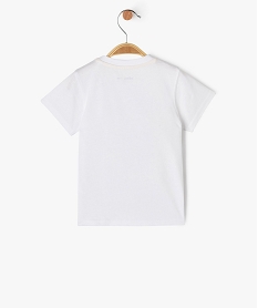tee-shirt a manches courtes avec motif marin bebe garcon blancJ820001_3