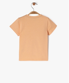 tee-shirt a manches courtes avec motif estival bebe garcon orangeJ820401_3