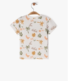 tee-shirt a manches courtes a motifs palmiers bebe garcon beigeJ820701_3