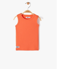 GEMO Débardeur en maille côtelée bébé garçon orange standard