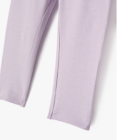 legging long en coton stretch bebe fille violetJ825301_2