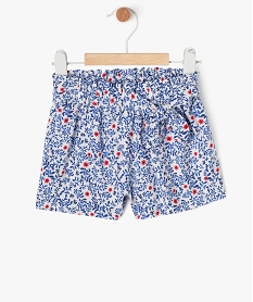 GEMO Short fluide à motifs fleuris bébé fille Beige