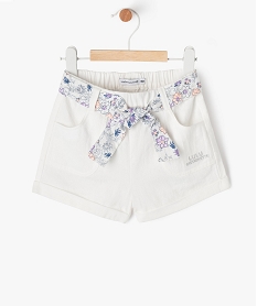 39RIBTY multicolore SHORT ECRU