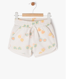 short en maille et taille elastique bebe fille multicolore shortsJ828301_1