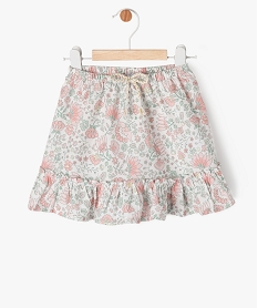 GEMO Jupe fleurie à volants bébé fille Beige