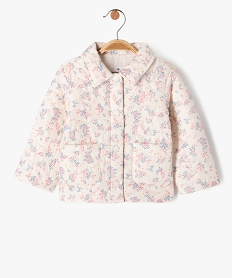 veste matelassee a motif fleuris bebe fille - lulucastagnette imprime vestesJ831401_1