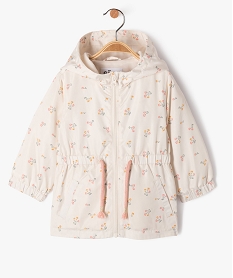 impermeable deperlant a motifs fleuris bebe fille beige vestesJ831801_1