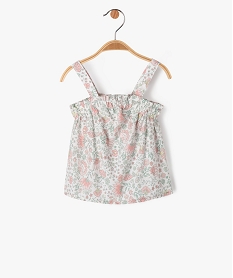 blouse a bretelles a motifs fleuris bebe fille rose chemisiers et blousesJ832101_1