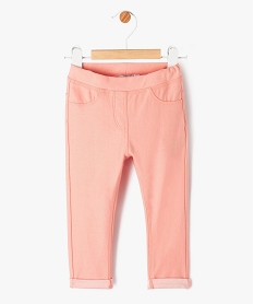 GEMO Jegging à taille réglable bébé fille rose standard