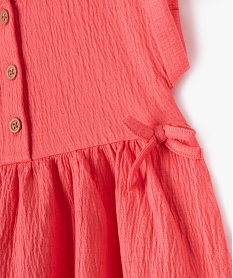robe bebe fille avec haut boutonne et jupe large rose robesJ843401_2