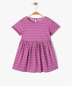 GEMO Robe imprimée à manches courtes bébé fille Violet