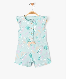 GEMO Combishort sans manches en jersey de coton imprimé bébé fille Multicolore