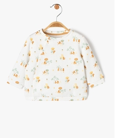 GEMO Sweat brassière avec ouverture latérale bébé garçon blanc standard