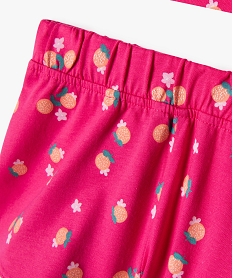 pyjashort 2 pieces avec motifs fruits bebe fille roseJ848001_3